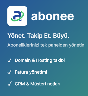 ABONEE - Abonelik Yönetim Platformu