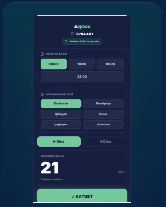 SAYACC - Filo Yönetim Platformu